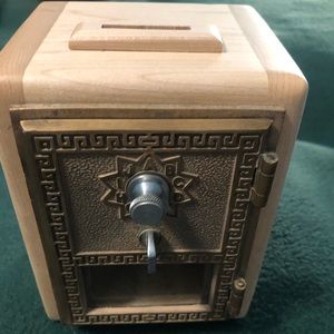 Handcrafted Maple Postal Bank .